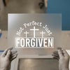 Not Perfect Just Forgiven Crosses | DTF Transfer Ready to Press | Christian Heat Transfer