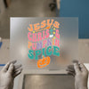 Jesus Christ & Pumpkin Spice | DTF Transfer Ready to Press | Retro Fall Heat Transfer