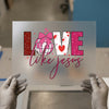 Love Like Jesus Hearts Hearts | DTF Transfer Ready to Press | Christian Love Heat Transfer