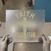 Faith Over Fear Cross | DTF Transfer Ready to Press | Christian Heat Transfer