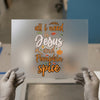 Jesus & Pumpkin Spice | DTF Transfer Ready to Press | Autumn Heat Transfer