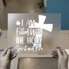 Holy Spirit and Fire | DTF Transfer Ready to Press | Christian Heat Transfer