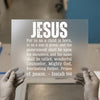 Jesus & Isaiah 9:6 Scripture | DTF Transfer Ready to Press | Christian Heat Transfer