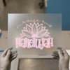Raise a Hallelujah Lotus Prayer | DTF Transfer Ready to Press | Spiritual Heat Transfer