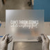 Can't Throw Stones While Washing Feet | DTF Transfer Ready to Press | Inspirational Heat Transfer