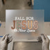 Fall For Jesus Patchwork DTF Transfer Ready to Press | Faith Heat Transfer