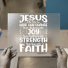 Jesus Can Change | DTF Transfer Ready to Press | Faith Heat Transfer