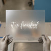 It Is Finished John 19:30 | DTF Transfer Ready to Press | Scriptural Heat Transfer