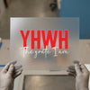 YHWH The Great I AM | DTF Transfer Ready to Press | Faith Heat Transfer