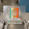 Christian Identity Fingerprint | DTF Transfer Ready to Press | Retro Faith Heat Transfer
