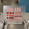 You Are Loved Strong Worthy Enough | DTF Transfer Ready to Press | Motivational Heat Transfer
