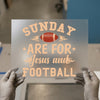 Sunday Jesus & Football | DTF Transfer Ready to Press | Sports Fan Heat Transfer