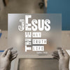 Jesus The Way Truth Life | DTF Transfer Ready to Press | Christian Heat Transfer