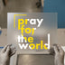 Pray for the World | Distressed Font DTF Transfer Ready to Press | Graphic Heat Transfer