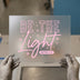 Be The Light Matthew 5:15 | Pink DTF Transfer Ready to Press | Inspirational Heat Transfer
