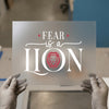 Fear is a Lion DTF Transfer Ready to Press | Motivational Heat Transfer