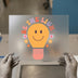 Be The Light Smiley Bulb | DTF Transfer Ready to Press | Retro Heat Transfer