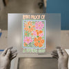 Living Proof of a Loving God | DTF Transfer Ready to Press | Retro Floral Heat Transfer