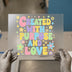 Created with Purpose and Love | DTF Transfer Ready to Press | Retro Bloom Heat Transfer