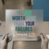 You Are Worth More Than Your Failures Romans 3:23 | DTF Transfer Ready to Press | Inspirational Heat Transfer