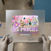 His Mercies Are New Floral | DTF Transfer Ready to Press | Watercolor Heat Transfer