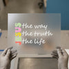 Jesus The Way The Truth The Life | DTF Transfer Ready to Press | Retro Christian Heat Transfer
