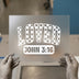 Loved John 3:16 | DTF Transfer Ready to Press | Checkerboard Heat Transfer