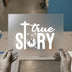 True Story Nativity Cross | DTF Transfer Ready to Press | Christian Heat Transfer