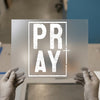 PRAY Distressed Box | DTF Transfer Ready to Press | Faith Heat Transfer