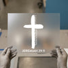 Jeremiah 29:11 Cross Design | DTF Transfer Ready to Press | Christian Heat Transfer