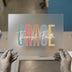 Through Grace Through Faith | DTF Transfer Ready to Press | Inspirational Heat Transfer