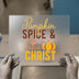 Pumpkin Spice & Jesus Christ | DTF Transfer Ready to Press | Autumn Themed Heat Transfer