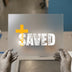 Saved by Grace Cross | DTF Transfer Ready to Press | Faith Heat Transfer