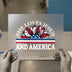 She Loves Jesus and America Sunflower | DTF Transfer Ready to Press | Patriotic Heat Transfer