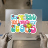 Let Me Tell You About My Jesus | DTF Transfer Ready to Press | Retro Floral Heat Transfer