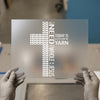 All I Need Is Yarn & Jesus Cross | DTF Transfer Ready to Press | Faith Heat Transfer