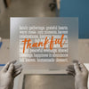 Thankful Word Art | DTF Transfer Ready to Press | Autumn Heat Transfer