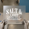 Salt & Light Christian Verse | DTF Transfer Ready to Press | Faith Heat Transfer