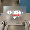 Chosen 1 Peter 2:9 | DTF Transfer Ready to Press | Faith Script Heat Transfer