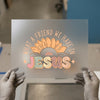 Sunflower 'What a Friend We Have in Jesus' | DTF Transfer Ready to Press | Retro Christian Heat Transfer