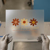 Grateful Thankful Blessed Flowers | DTF Transfer Ready to Press | Boho Heat Transfer