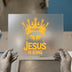 Jesus Is King Crown | DTF Transfer Ready to Press | Graffiti Art Heat Transfer