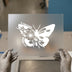 Be Transformed Butterfly & Flowers | DTF Transfer Ready to Press | Inspirational Heat Transfer