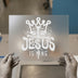 Jesus Is King Graffiti Crown | DTF Transfer Ready to Press | Christian Heat Transfer
