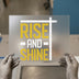 Rise and Shine Distressed Text | DTF Transfer Ready to Press | Motivational Heat Transfer