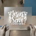 Jesus Save Faith Quote | DTF Transfer Ready to Press | Religious Heat Transfer