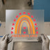 Faith Hope Love Boho Rainbow | DTF Transfer Ready to Press | Retro Heat Transfer