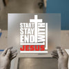 Start Stay End with Jesus | DTF Transfer Ready to Press | Faith Heat Transfer