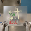 The Real Gift is Jesus Cross | DTF Transfer Ready to Press | Christian Heat Transfer