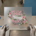 With God All Things Are Possible | DTF Transfer Ready to Press | Floral Scripture Heat Transfer